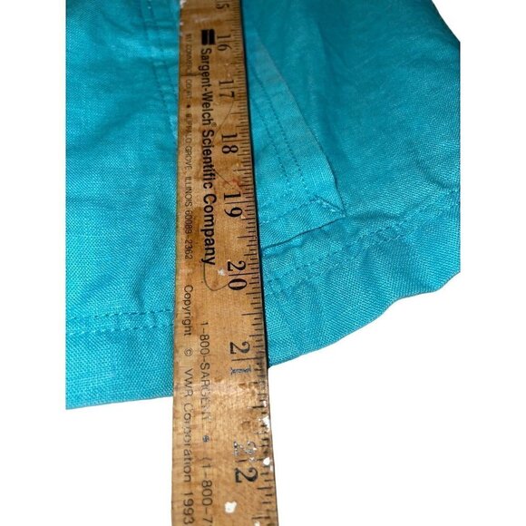 Tribal Women's Light Linen Career Work Teal Jacket Size 12 - Picture 10 of 12